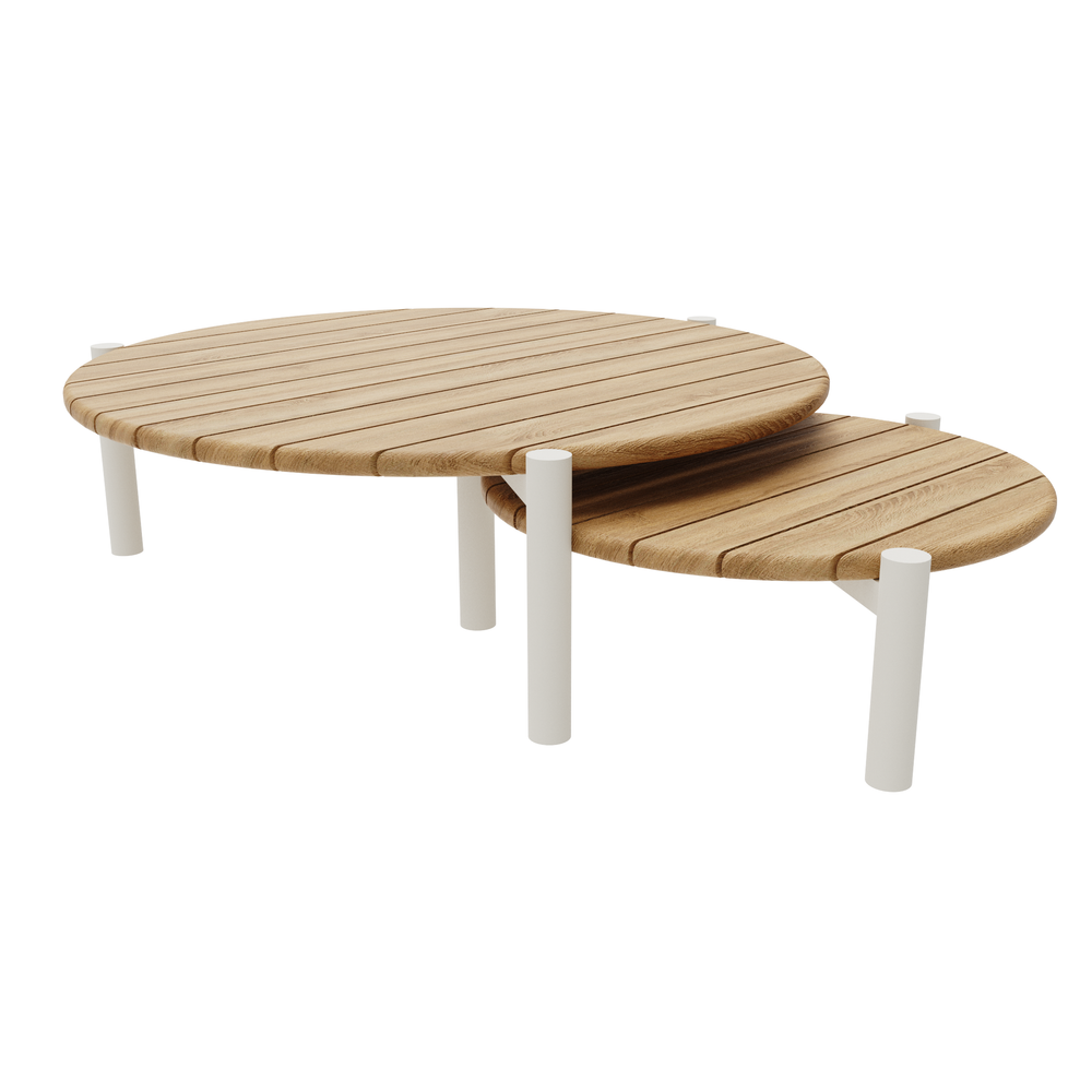 Cadiz 2 Piece Round Coffee Table Set