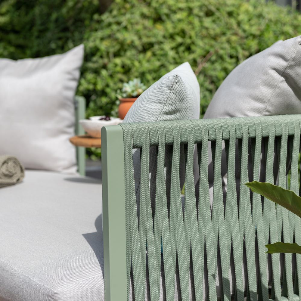 
                      
                        Mica Corner Aluminum Daybed with Side Table
                      
                    